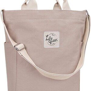 Women Canvas Tote Handbags Casual Shoulder Work Bag Crossbody